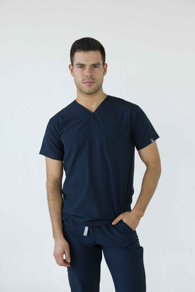 Navy Blue Dublin Antifluid Uniforme Quirúrgico