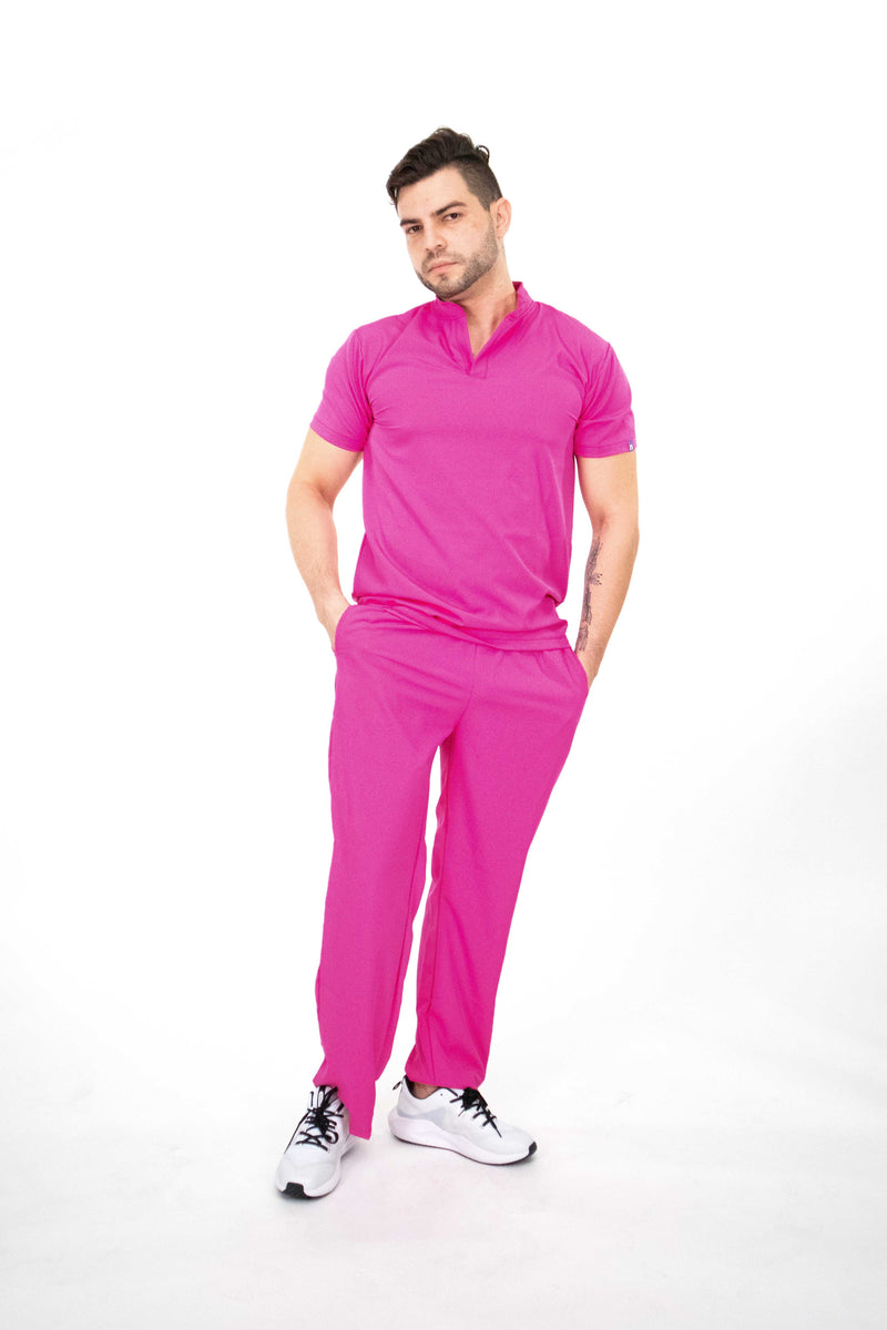 Fucsia Granada Antifluid Uniforme Quirúrgico