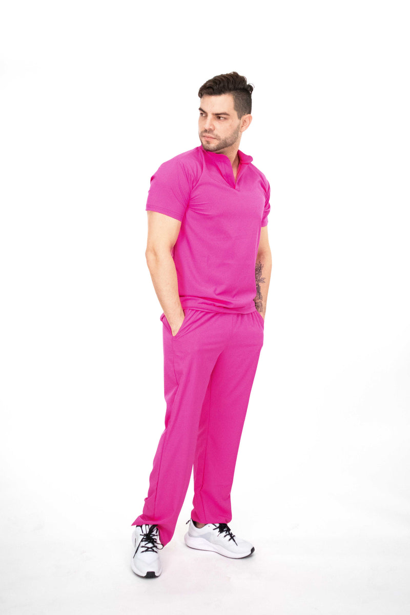 Fucsia Granada Antifluid Uniforme Quirúrgico