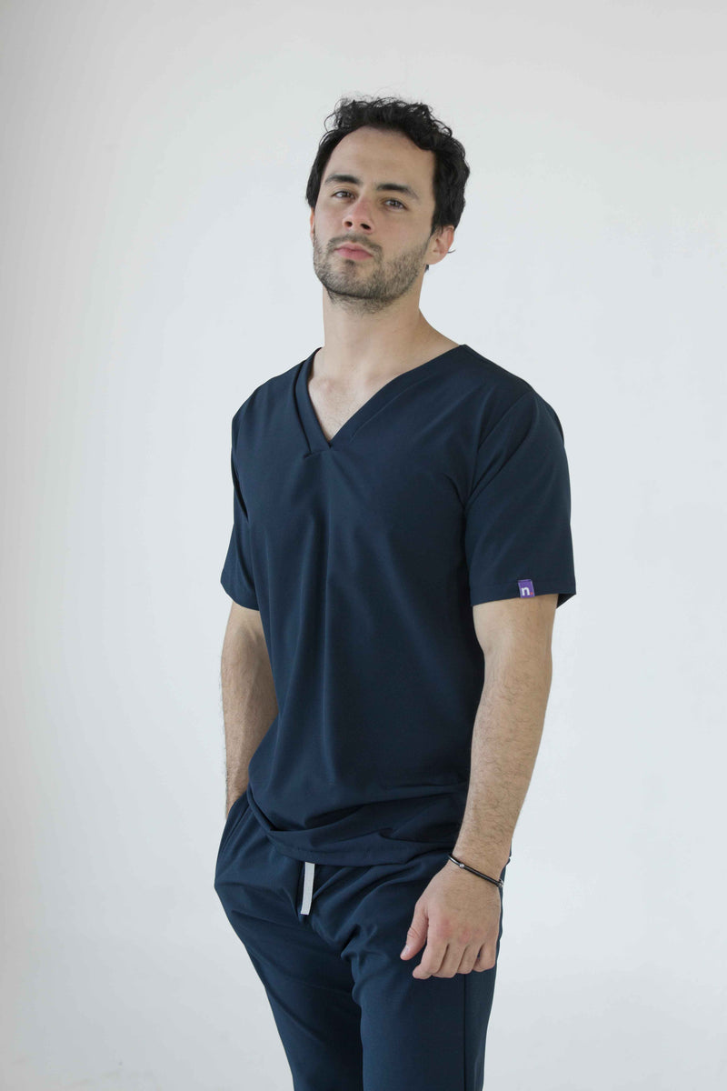 Navy Blue Oporto Antifluid Uniforme Quirúrgico