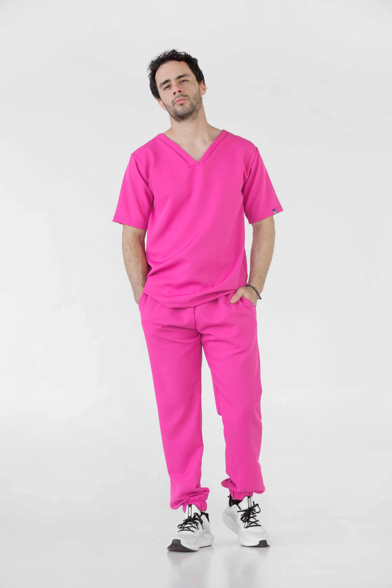 Fucsia Oporto Antifluid Uniforme Quirúrgico