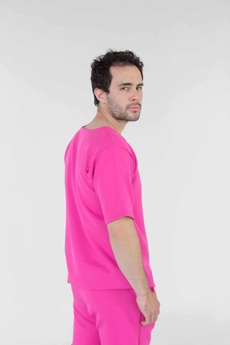 Fucsia Oporto Antifluid Uniforme Quirúrgico