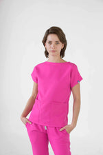 Fucsia Praga Antifluid Uniforme Quirúrgico