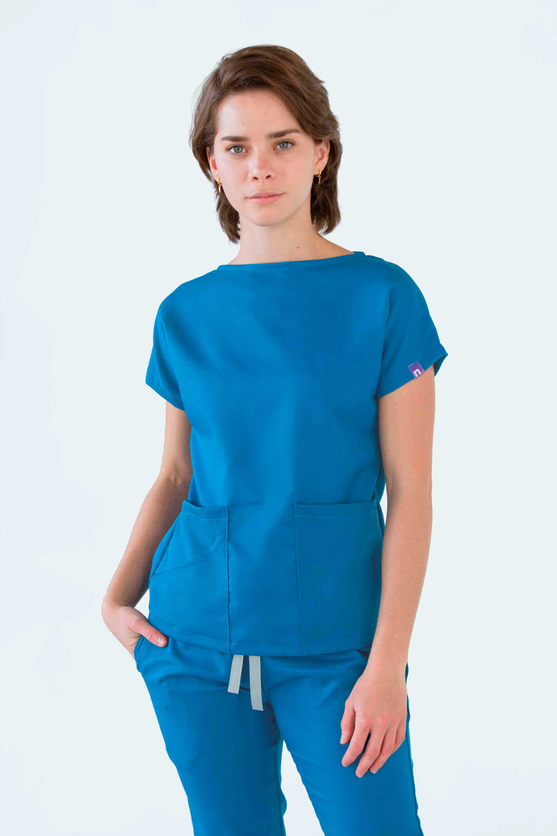 Turquoise Praga Antifluid Uniforme Quirúrgico