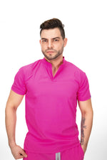 Fucsia Granada Antifluid Uniforme Quirúrgico