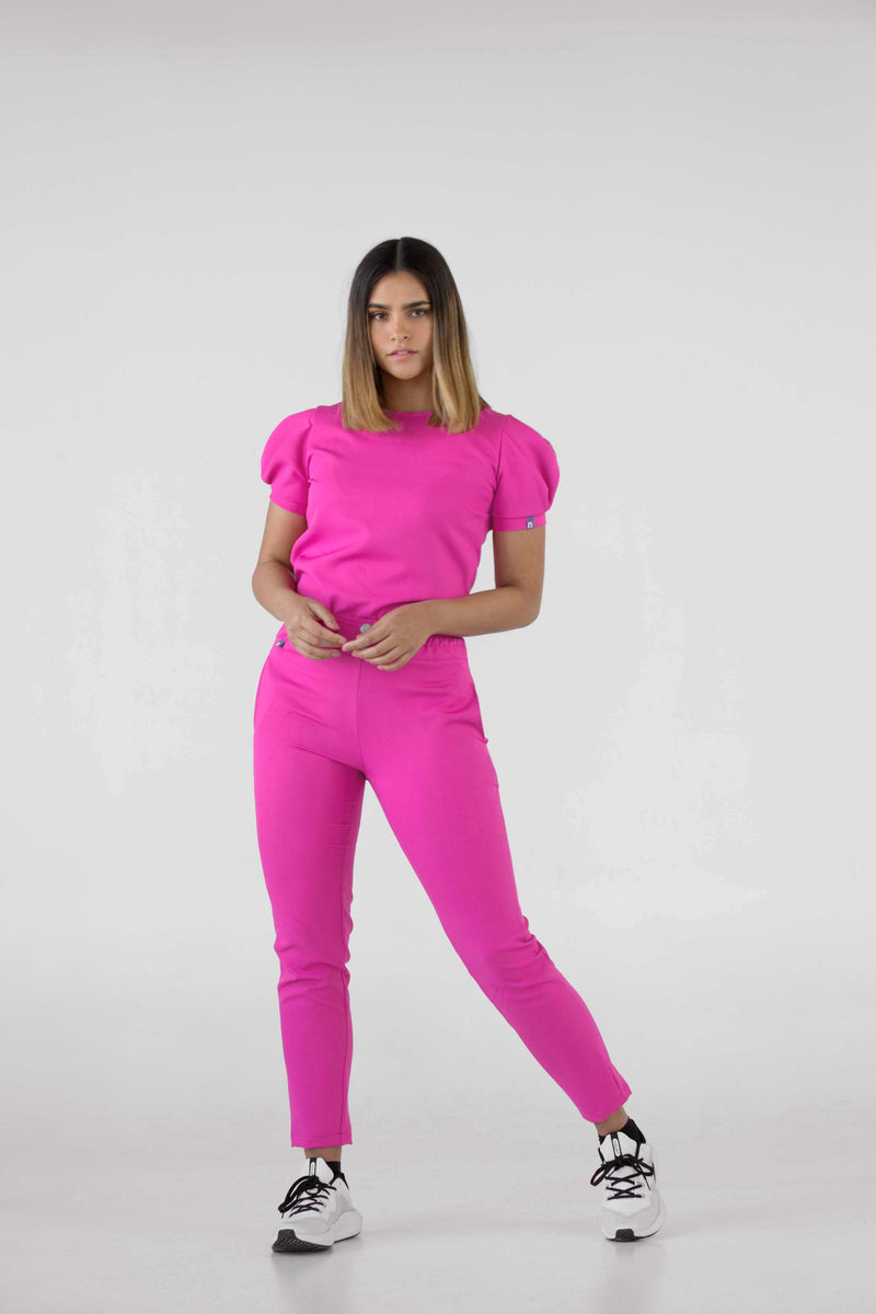 Fucsia Valencia Antifluid Uniforme Quirúrgico