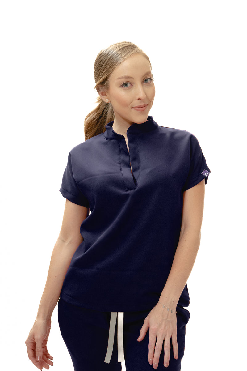 Navy Blue Toledo Antifluid Uniforme Quirúrgico