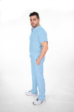 Sky Blue Granada Antifluid Uniforme Quirúrgico