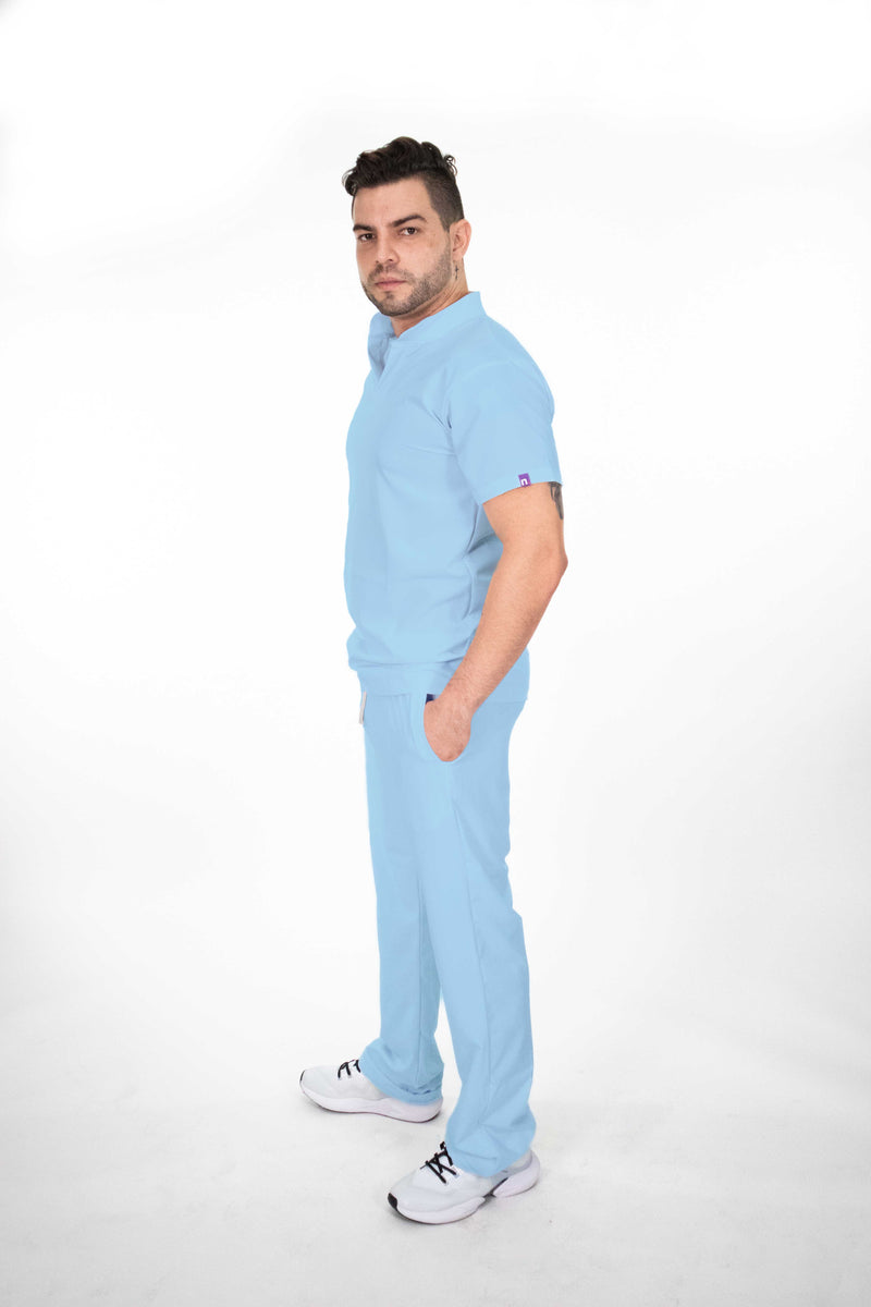 Sky Blue Granada Antifluid Uniforme Quirúrgico