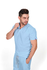 Sky Blue Granada Antifluid Uniforme Quirúrgico