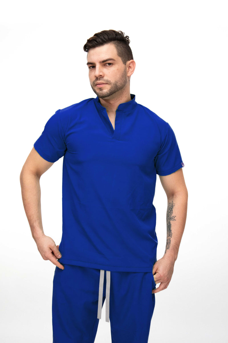 Royal Blue Granada Antifluid Uniforme Quirúrgico