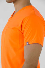 Neon Orange Dublin Antifluid Uniforme Quirúrgico