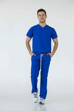 Royal Blue Dublin Antifluid Uniforme Quirúrgico