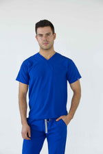 Royal Blue Dublin Antifluid Uniforme Quirúrgico