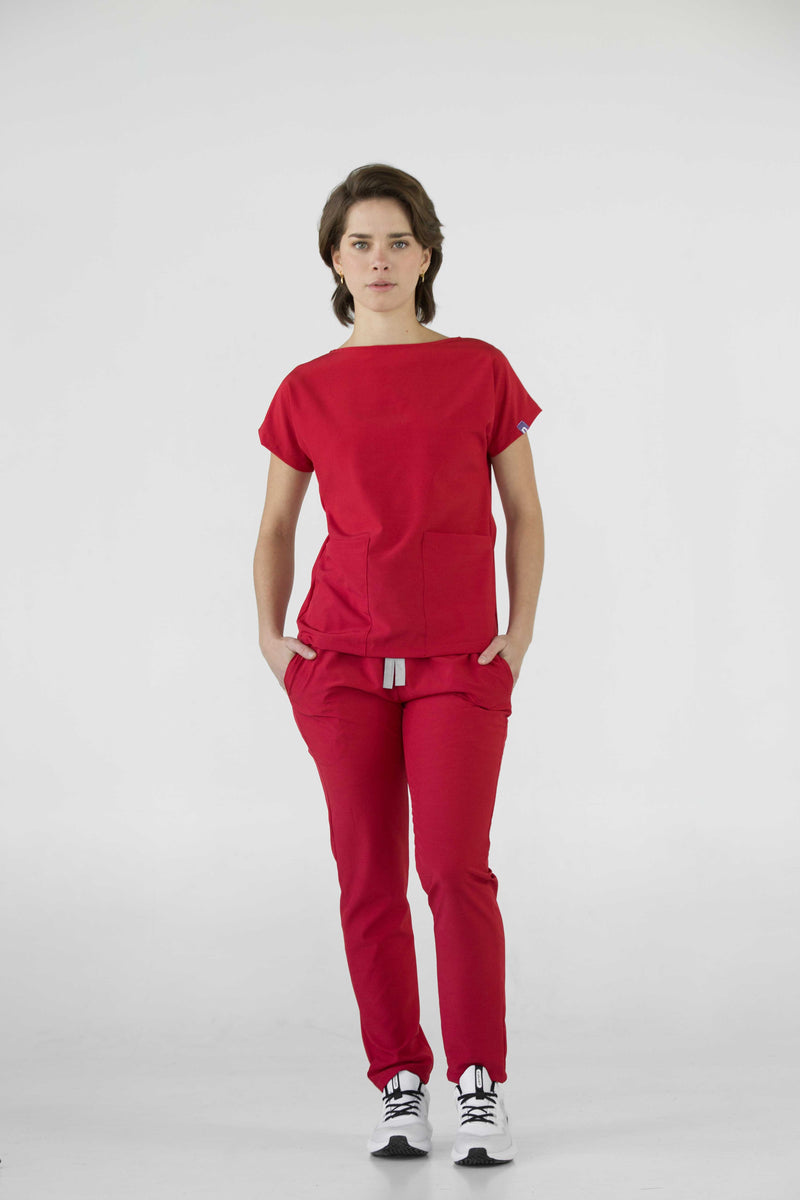 Red Praga Antifluid Uniforme Quirúrgico