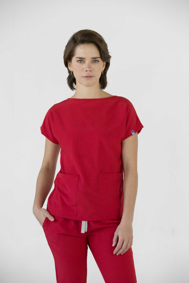 Red Praga Antifluid Uniforme Quirúrgico