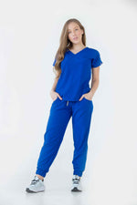 Royal Blue Murano Antifluid Uniforme Quirúrgico