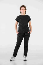 Black Praga Antifluid Uniforme Quirúrgico