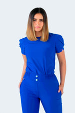 Royal Blue Valencia Antifluid Uniforme Quirúrgico