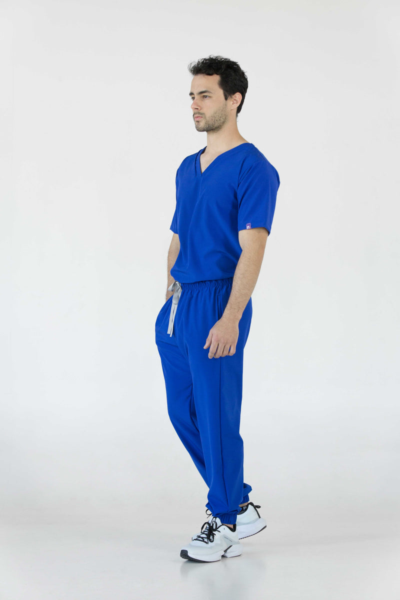 Royal Blue Oporto Antifluid Uniforme Quirúrgico