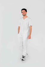 White Oporto Antifluid Uniforme Quirúrgico