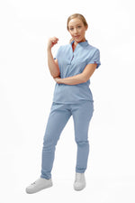 Sky Blue Toledo Antifluid Uniforme Quirúrgico