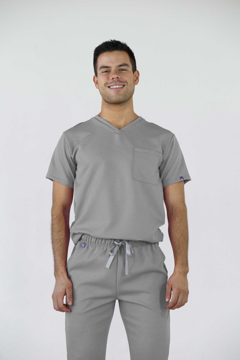 Gray Dublin Antifluid Uniforme Quirúrgico