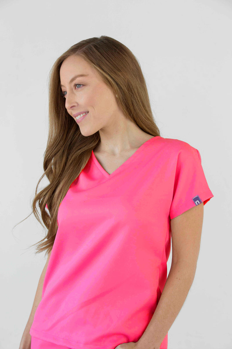 Neon Pink Murano Antifluid Uniforme Quirúrgico