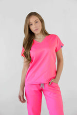 Neon Pink Murano Antifluid Uniforme Quirúrgico