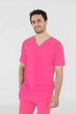 Neon Pink Oporto Antifluid Uniforme Quirúrgico