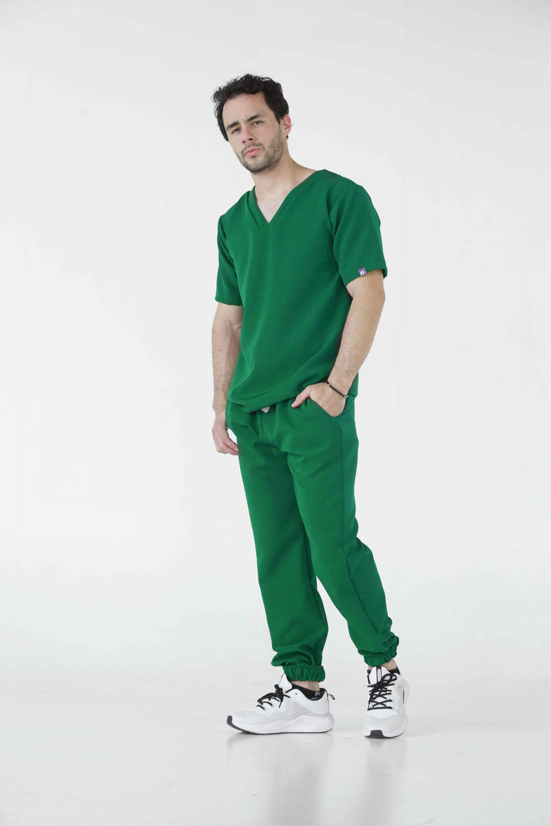 Green Oporto Antifluid Uniforme Quirúrgico