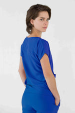 Royal Blue Praga Antifluid Uniforme Quirúrgico