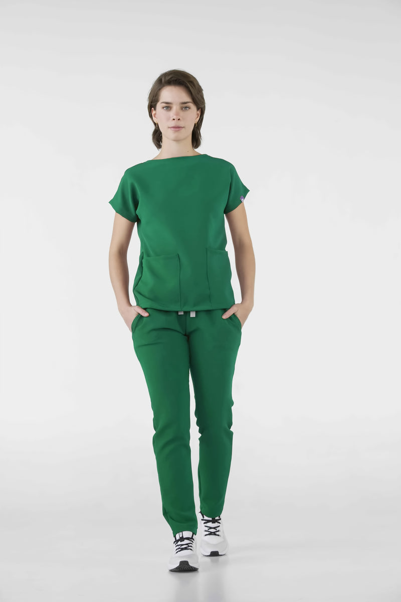 Green Praga Antifluid Uniforme Quirúrgico