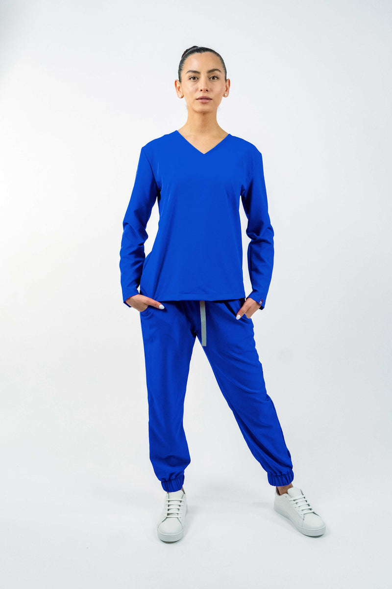 Royal Blue Montecarlo Antifluid Uniforme Quirúrgico