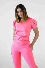 Neon Pink Valencia Antifluid Uniforme Quirúrgico