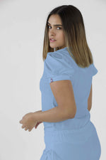 Sky blue Valencia Antifluid Uniforme Quirúrgico