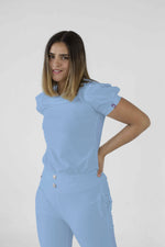 Sky blue Valencia Antifluid Uniforme Quirúrgico