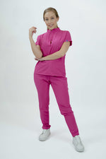 Fucsia Toledo Antifluid Uniforme Quirúrgico