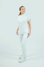 White Toledo Antifluid Uniforme Quirúrgico