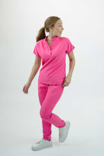 Neon Pink Toledo Antifluid Uniforme Quirúrgico